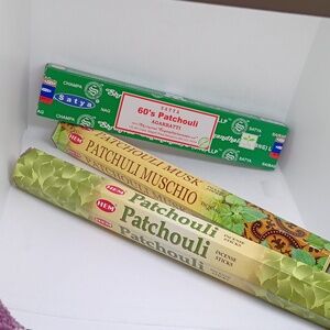 60's patchouli, patchouli musk & patchouli incense sticks